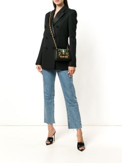 Versace Spring 2018 Runway Small Tribute Embellished Leather Icon Shoulder Bag