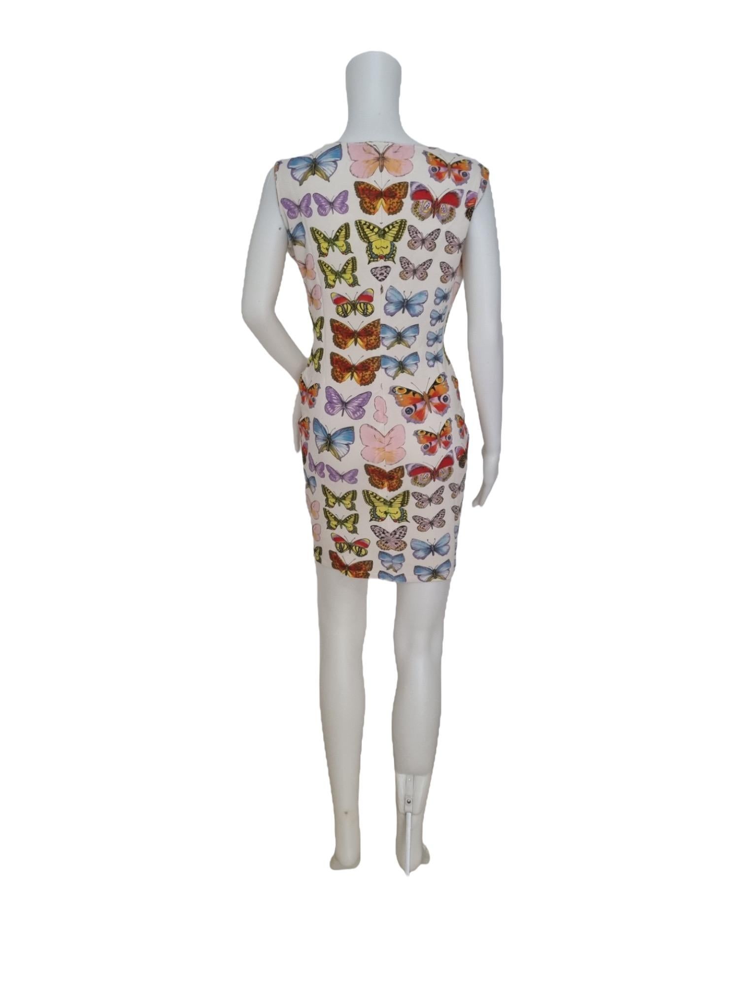 Versace SS 1995 butterfly runway dress In Excellent Condition For Sale In London, GB