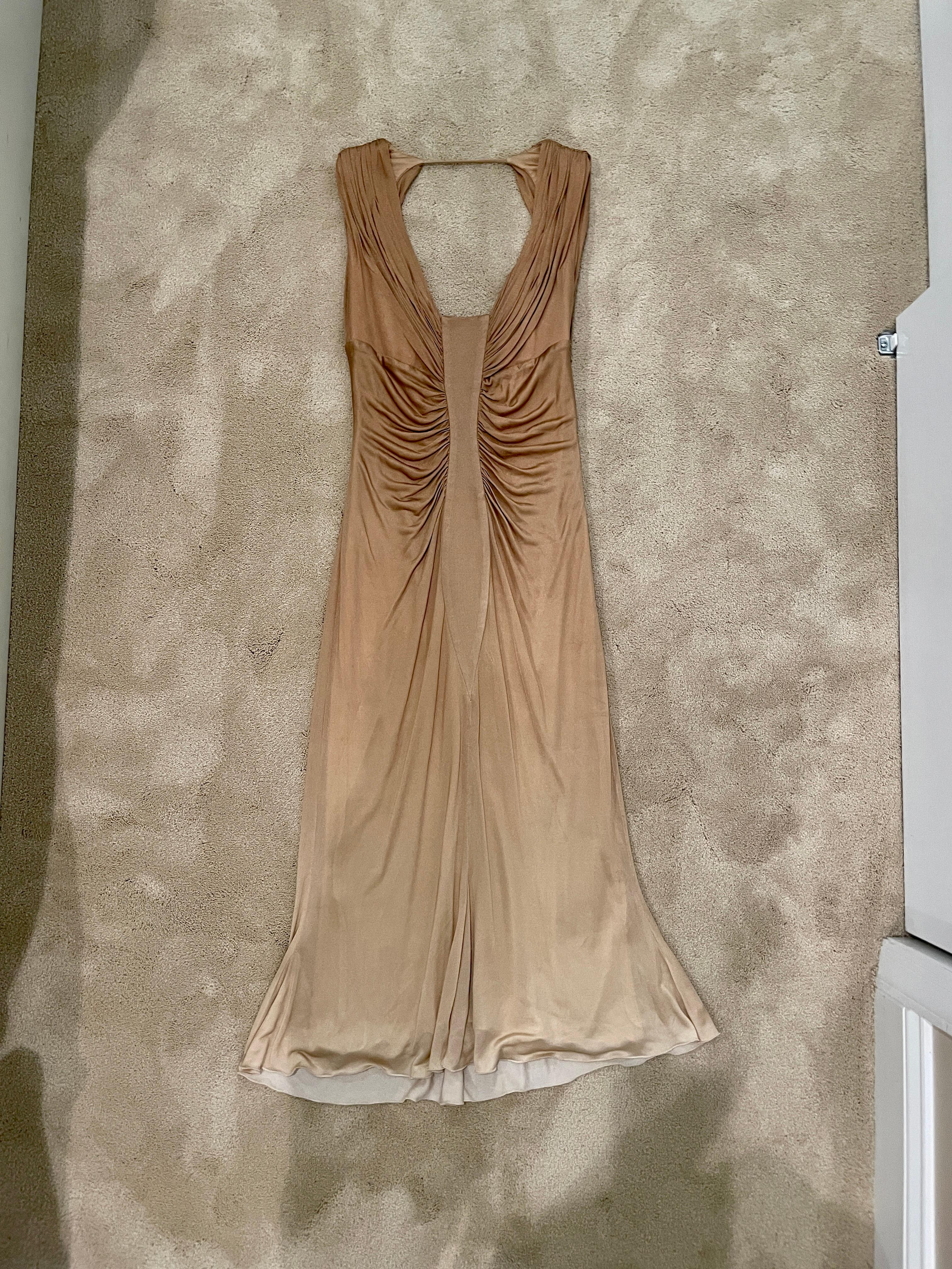 Women's VERSACE SS06 vintage 2006 100% silk runway dress ombre