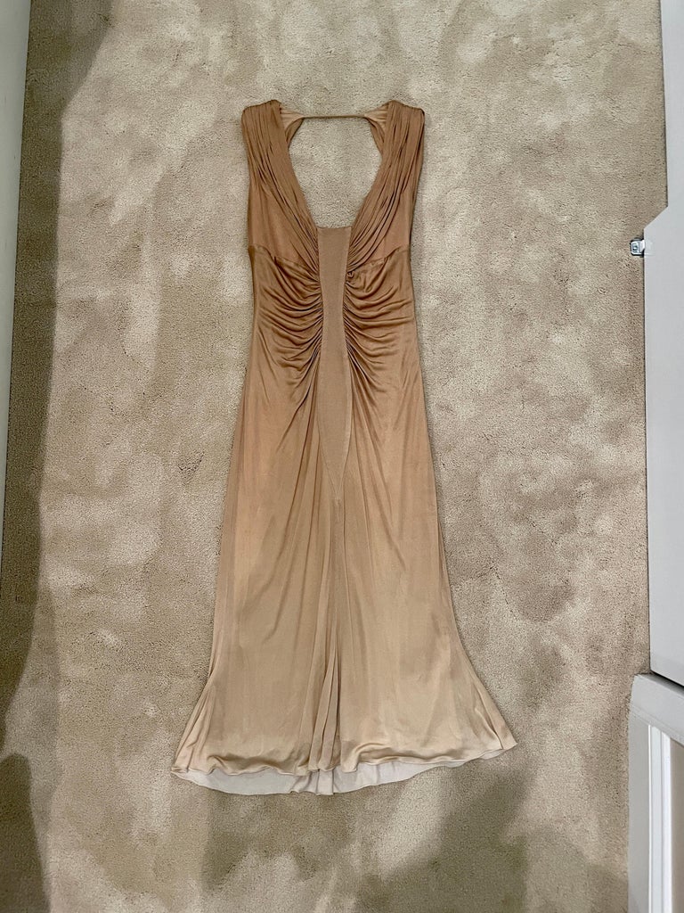 VERSACE SS06 vintage 2006 100% silk runway dress ombre at 1stDibs