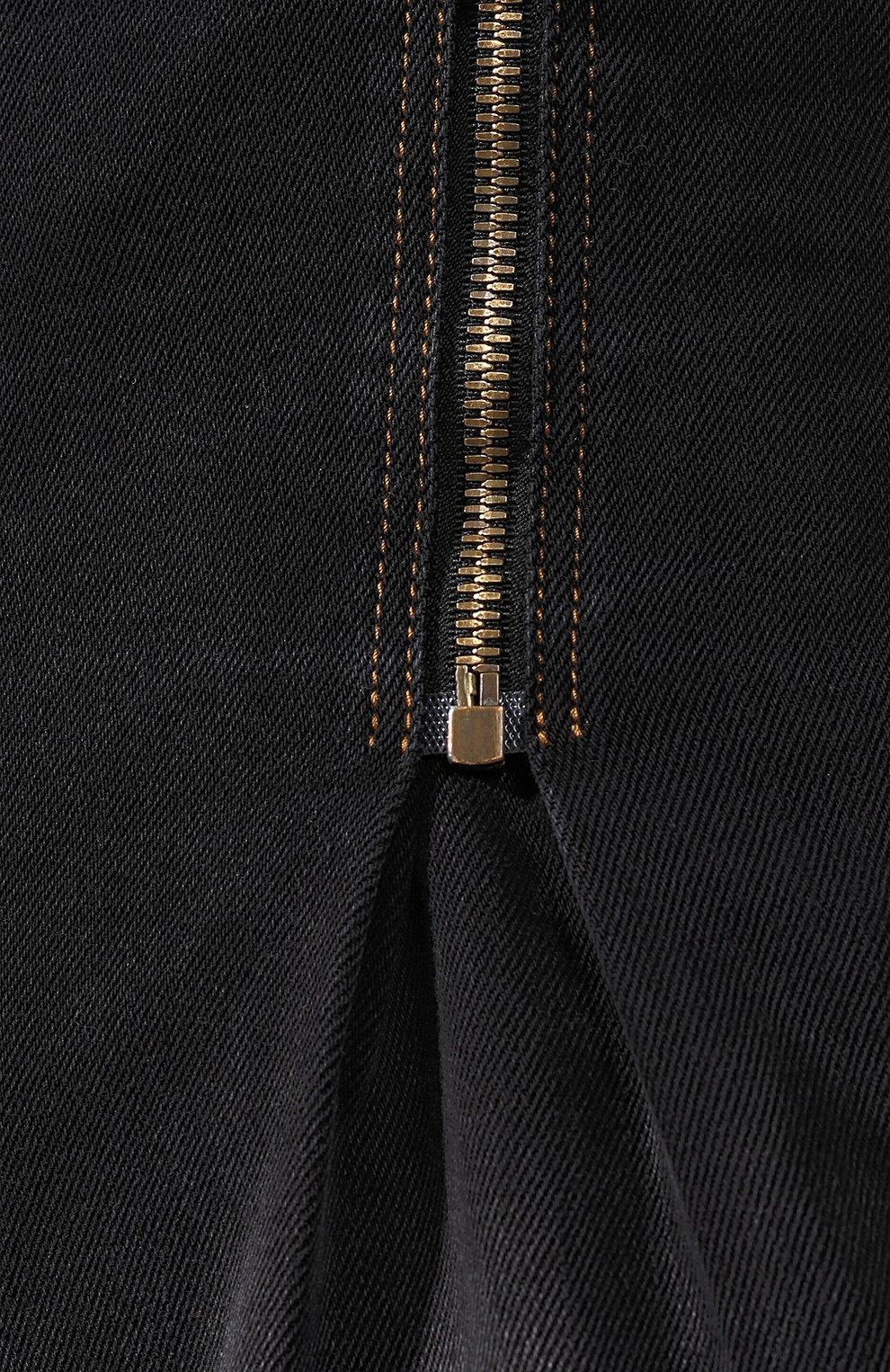 Women's Versace SS19 High Waisted Gold Stitch Dark Denim with Gold Tone Zippers Size 27