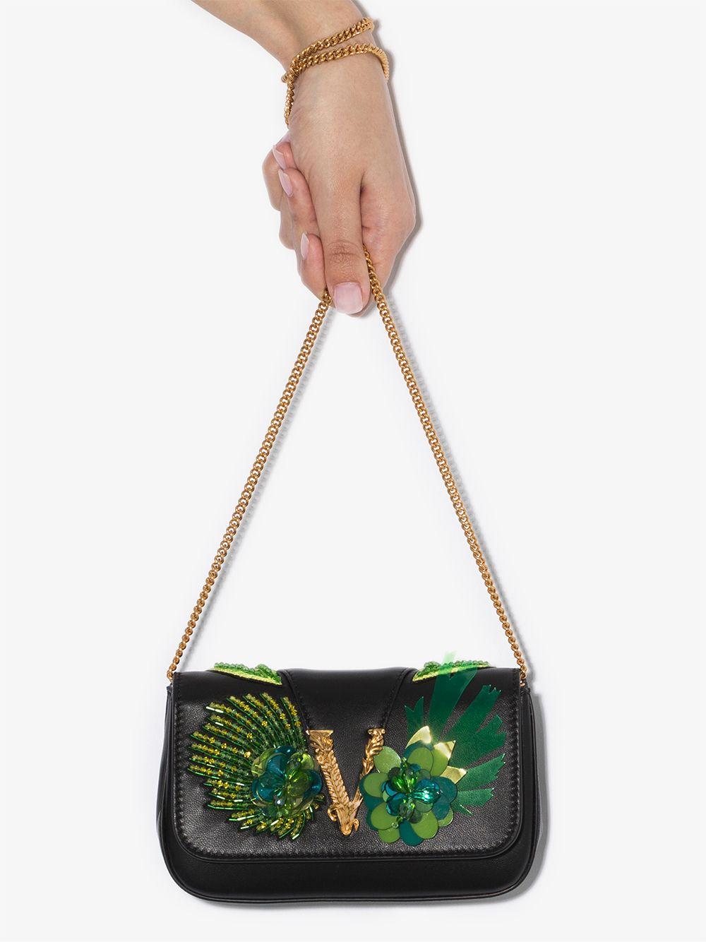 green versace bag
