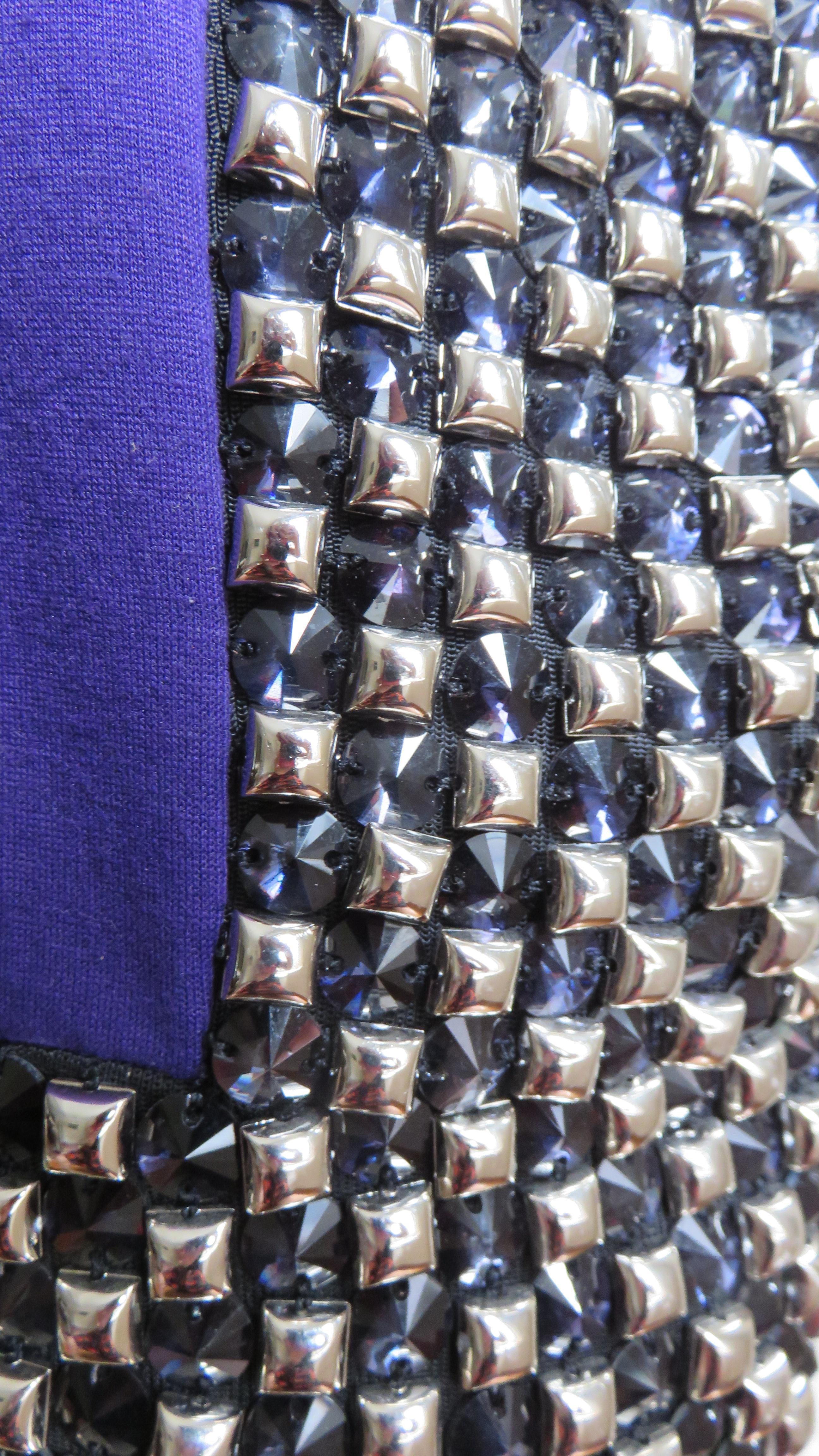 Versace Nieten-Kleid mit Farbblockmuster  im Angebot 2