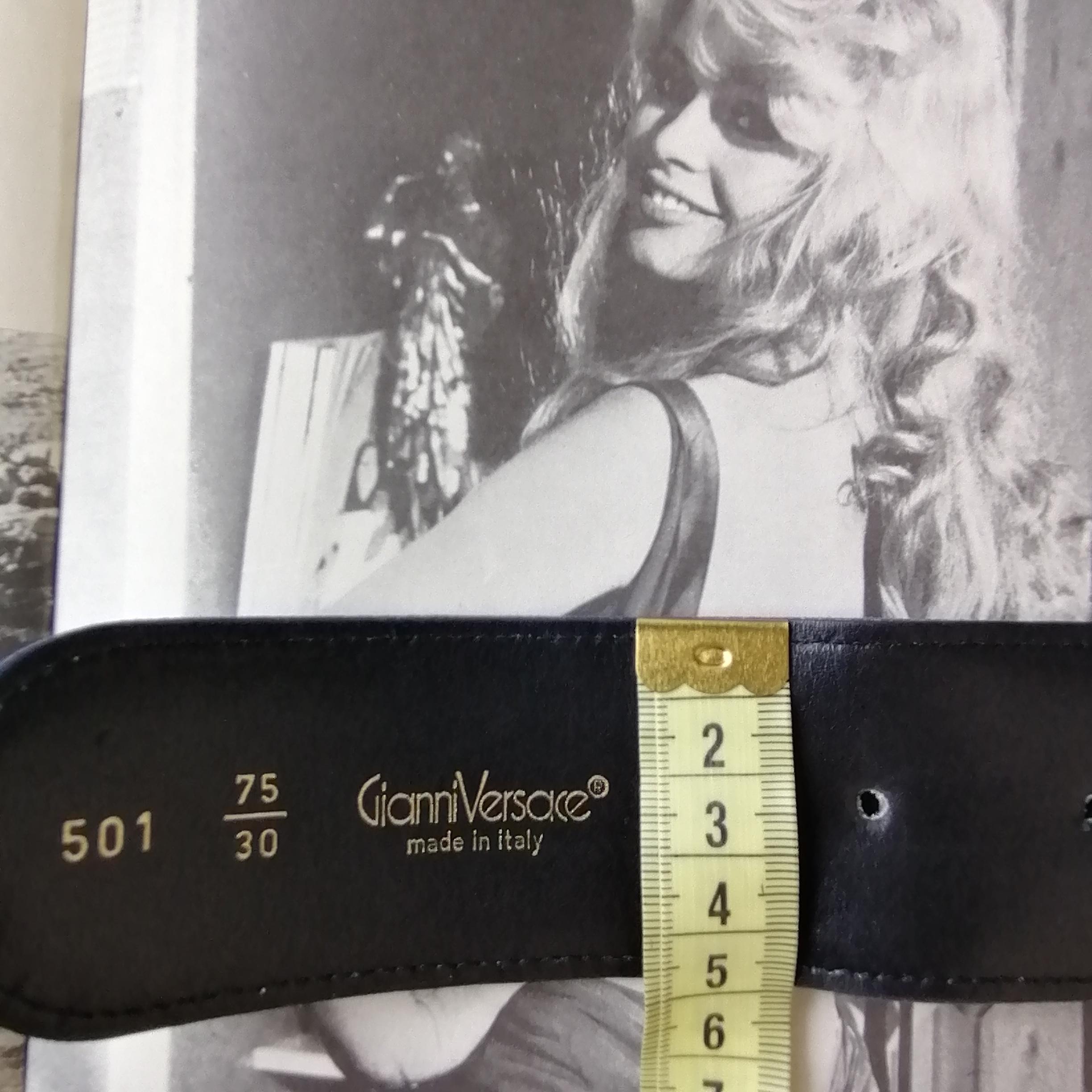 Versace suede Vintage belt from 1990s 8