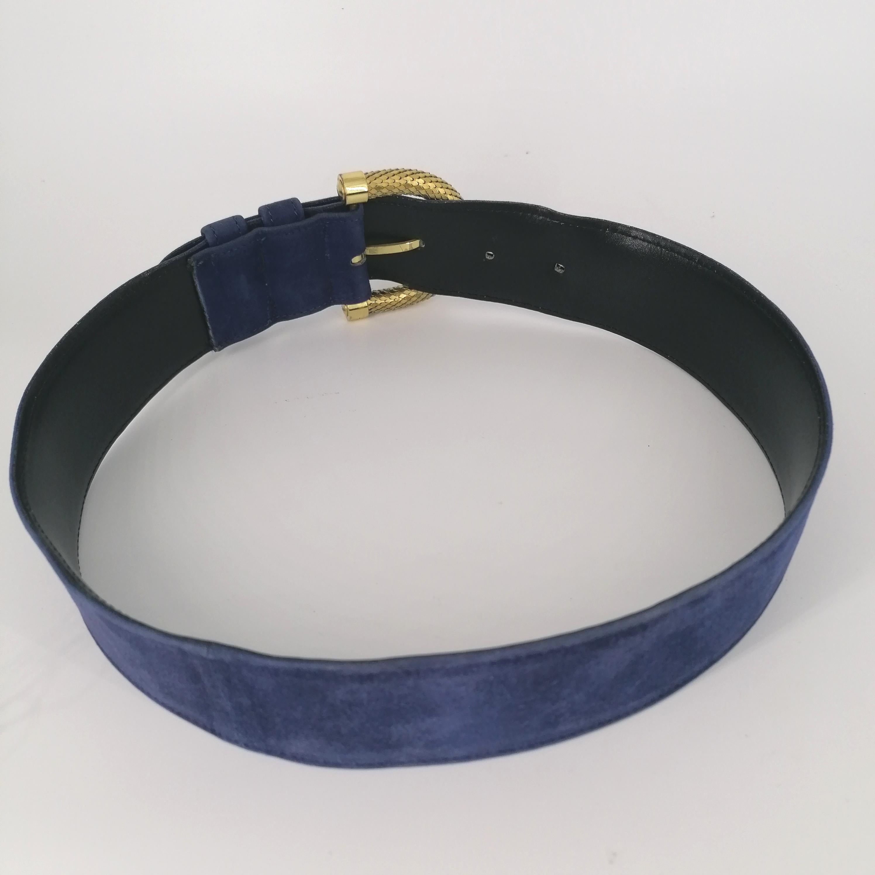 Versace suede Vintage belt from 1990s 1