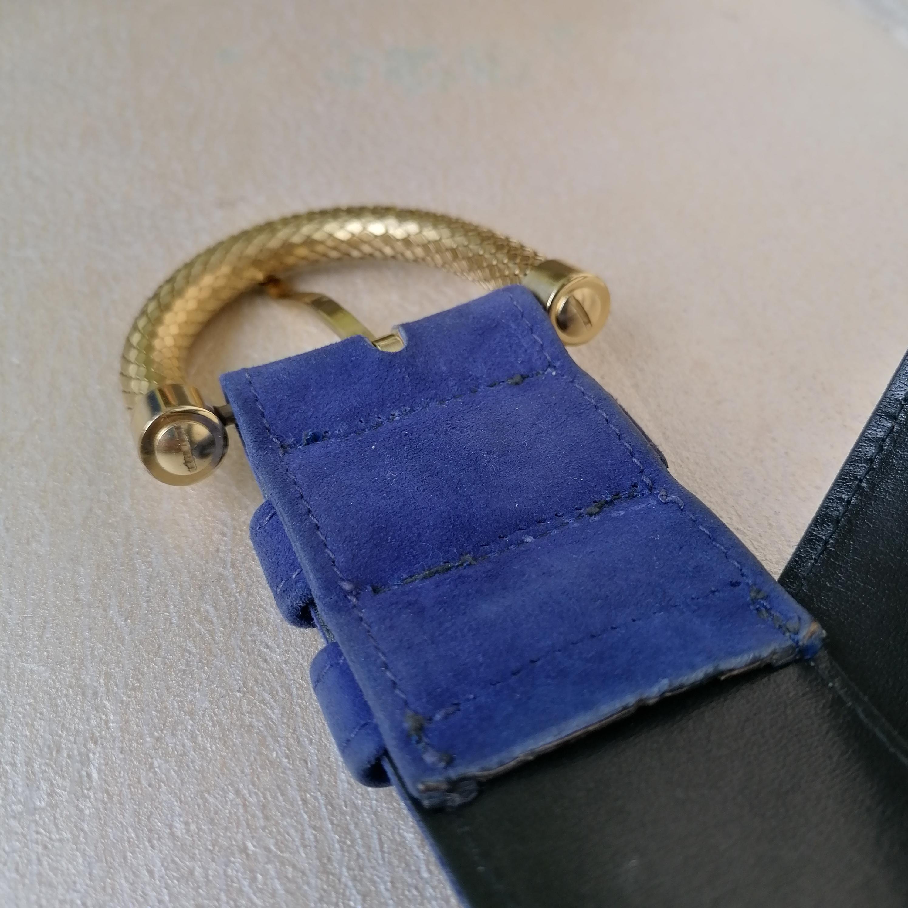 Versace suede Vintage belt from 1990s 5