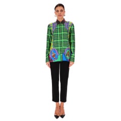 Versace Tartan Check 'The Clans' Silk Shirt