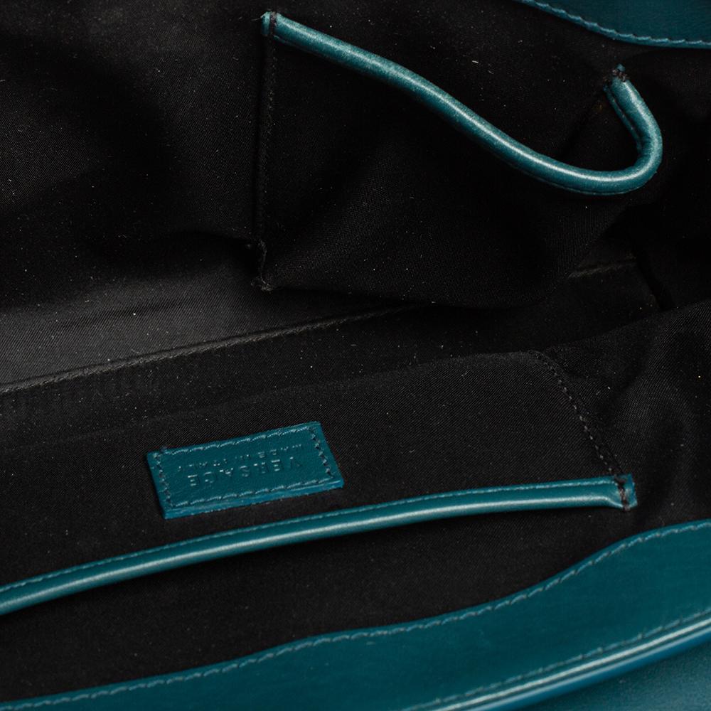 Kleine Medusa Medusa-Tasche aus grünem Leder von Versace in Tealgrün 1