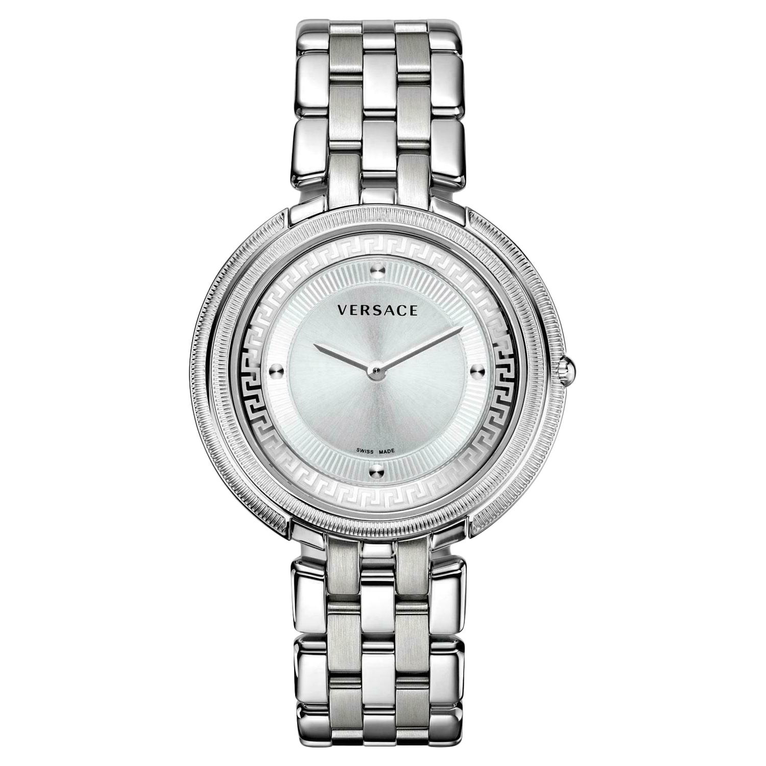 Versace THEA VA706/ 0013 Stainless Steel Quartz Watch For Sale