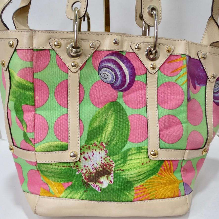 Women's or Men's Versace Tote Bag Multi Colored and Rare For Sale