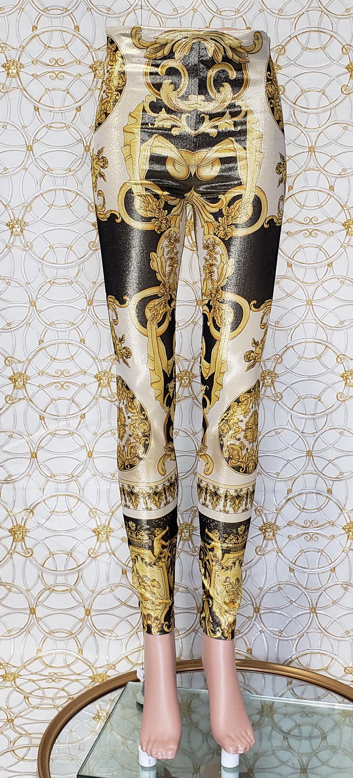 versace baroque leggings