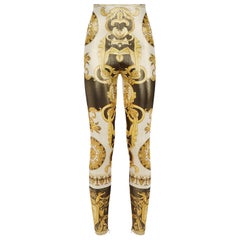VERSACE TRIBUTE 2018 Look # 15 BAROQUE PRINT LEGGINGS 42 - 8