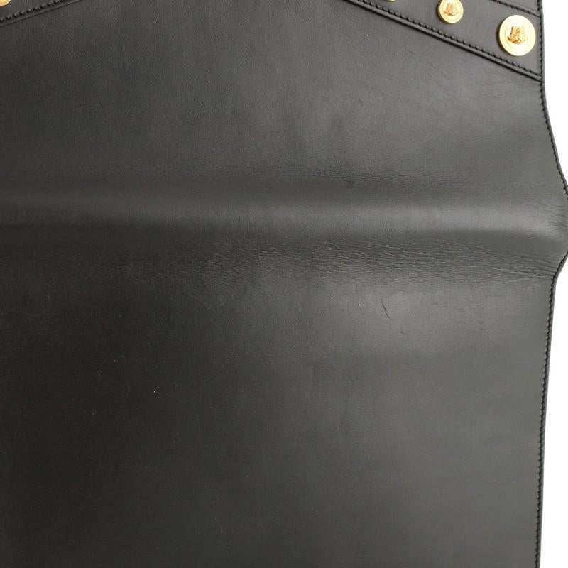 Versace Tribute Medallion Flap Clutch Leather Medium  2