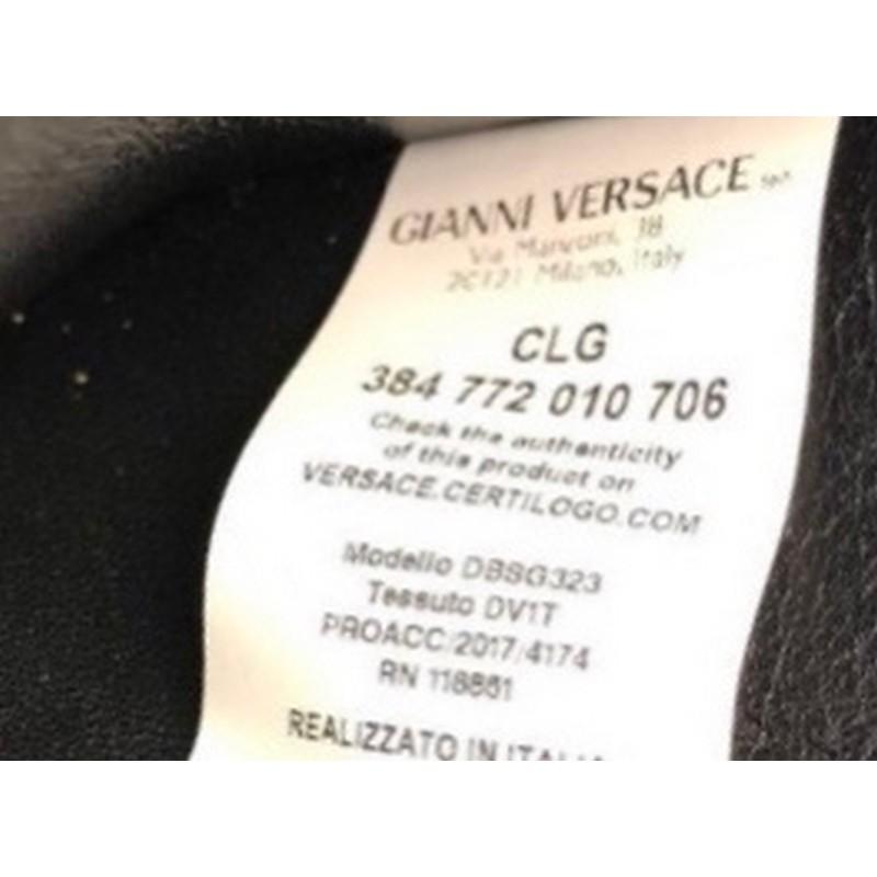 Versace Tribute Medallion Flap Clutch Leather Medium  3