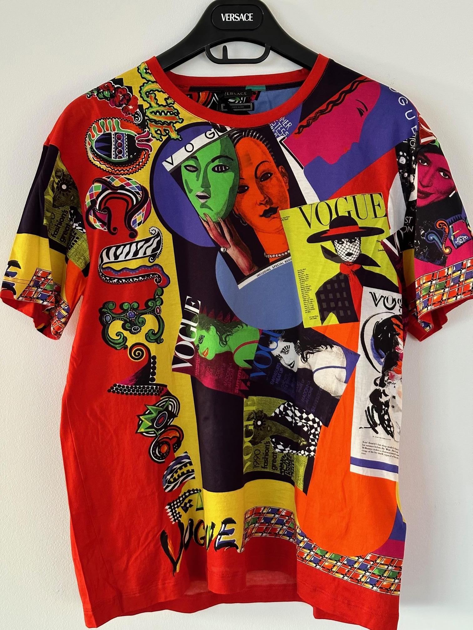 VERSACE Spring Summer 2018 Limited
Edition Tribute T-Shirts
The Vogue print from GIANNI
VERSACE'S Spring Summer 1991 collection...
Following Versace's spring 2018 runway show, which paid tribute to the creativity of Gianni Versace on the 20th