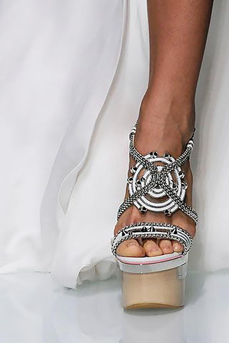 versace triple platform heels
