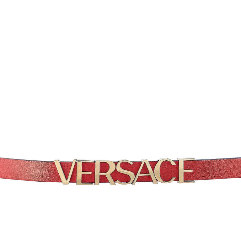 Versace VFlare Red Leather Double Wrap Watch VEBN00418 at 1stDibs