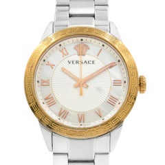 Versace V Sport MOP Guilloche Cadran Acier Quartz Montre Femme P6Q89FD002S099