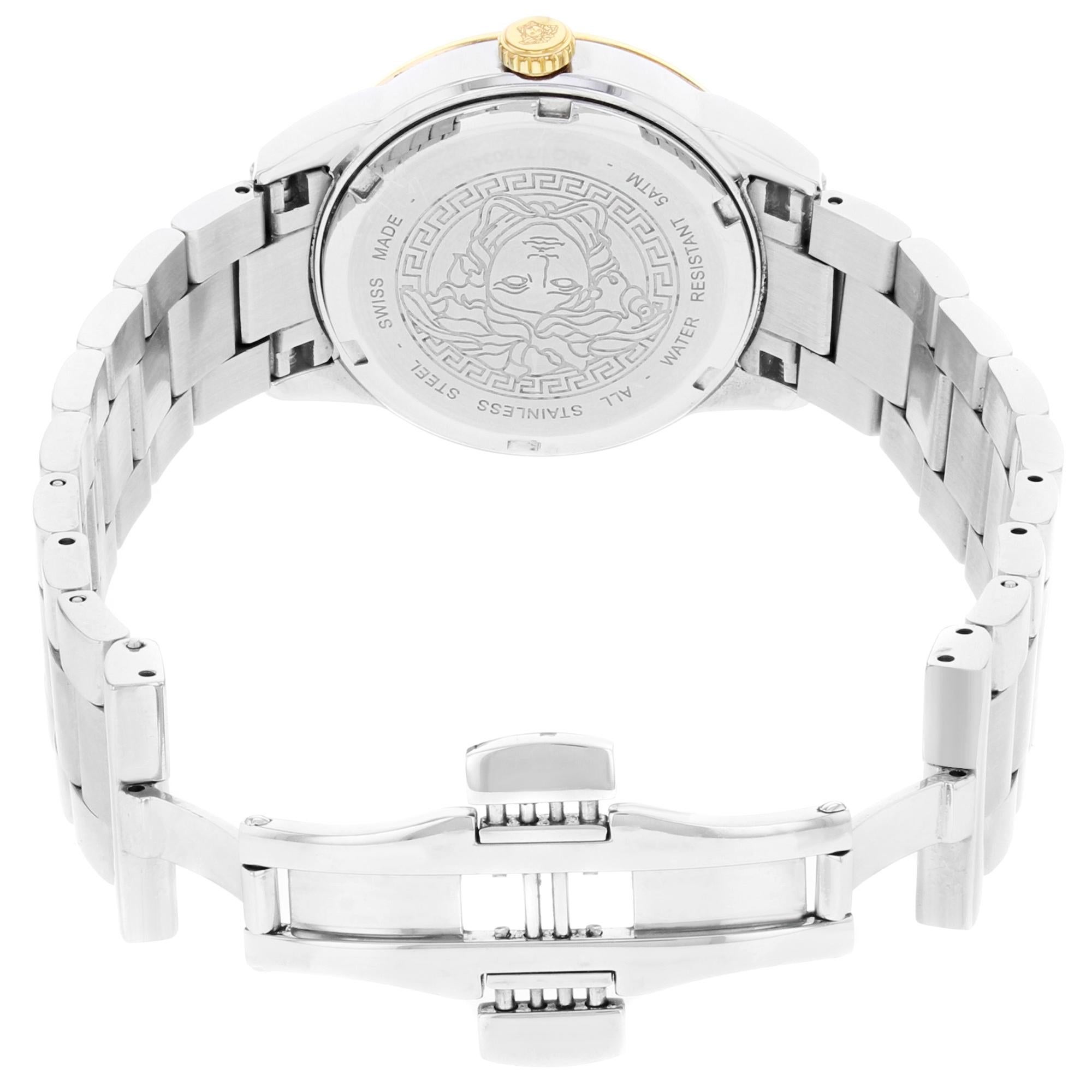 versace v-dollar gold dial ladies’ watch