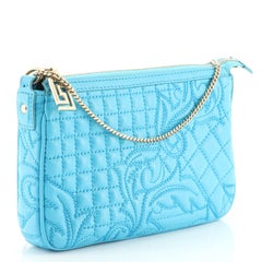 Versace Vanitas Chain Pochette Shoulder Bag Barocco Leather Small