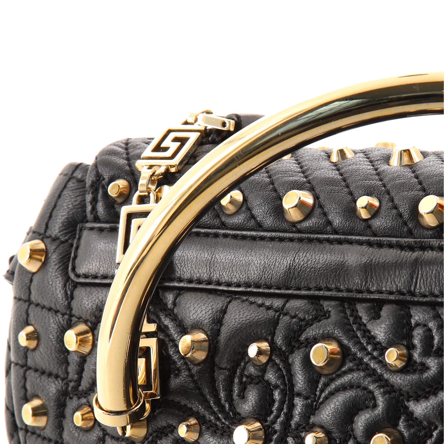 Versace Vanitas Chain Tassel Crossbody Bag Studded Barocco Leather Large 1