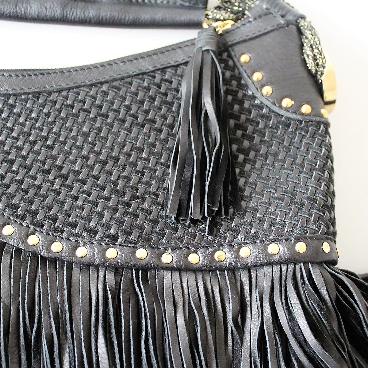 versace fringe bag