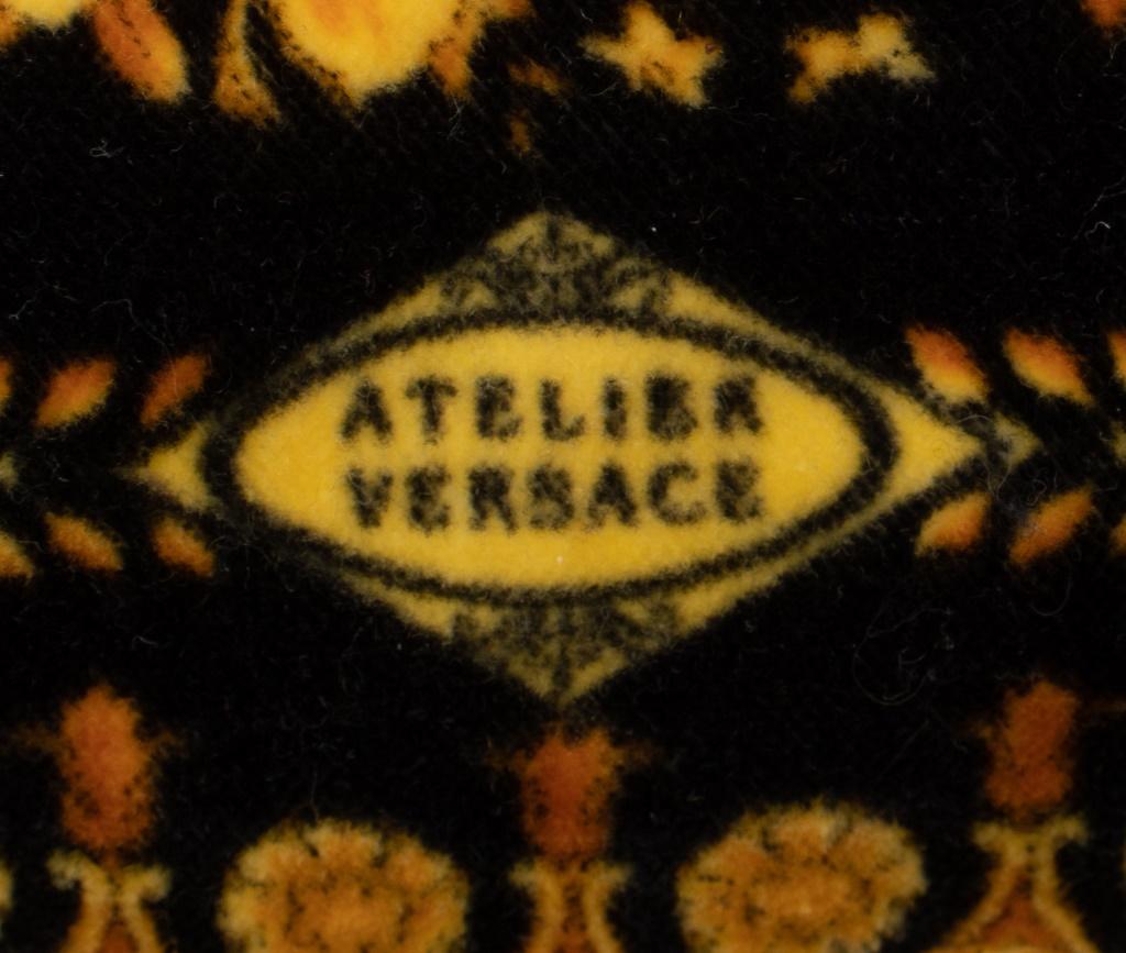 Versace Velvet Throw Pillows, Set of 3 In Good Condition For Sale In New York, NY
