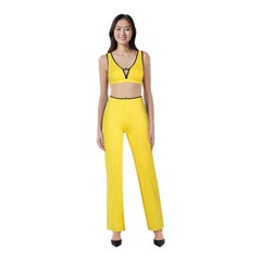 Versace Versace Intensive Lemon Yellow Athleisure Set Size S