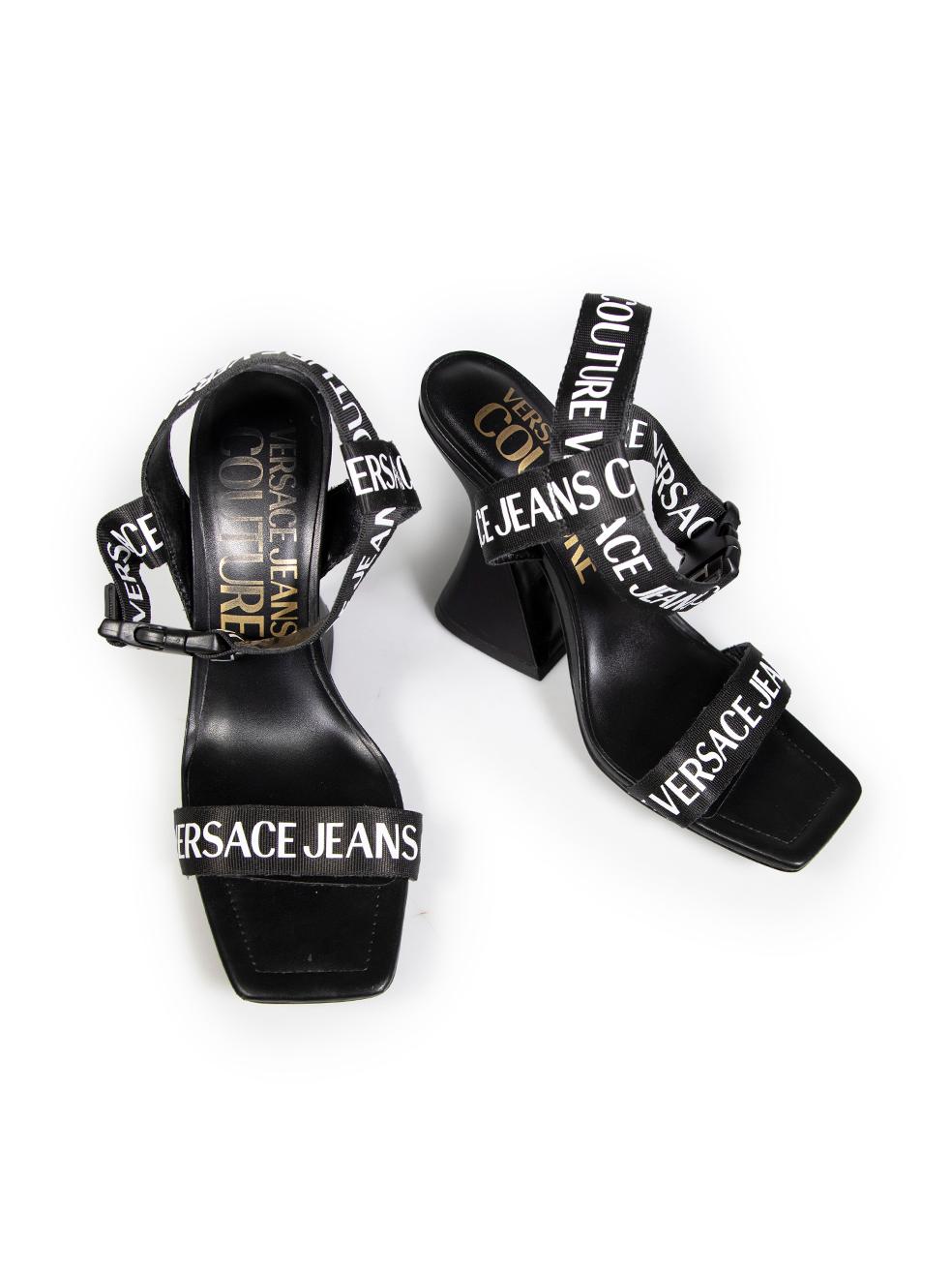 Versace Versace Jeans Couture Sandalias Kirsten Logo Negras Talla IT 40 2