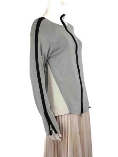 Versace Versace Jeans Couture Vintage Zipped Grey Knit Zipped Size L