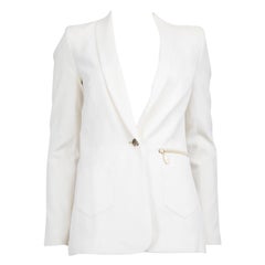 Versace Versace Jeans Ecru Mid-Length Blazer Size S Versace Versace Jeans Ecru Mid-Length Blazer Size S