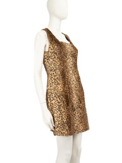 Versace Versus Leopard Print Mini Dress Size L