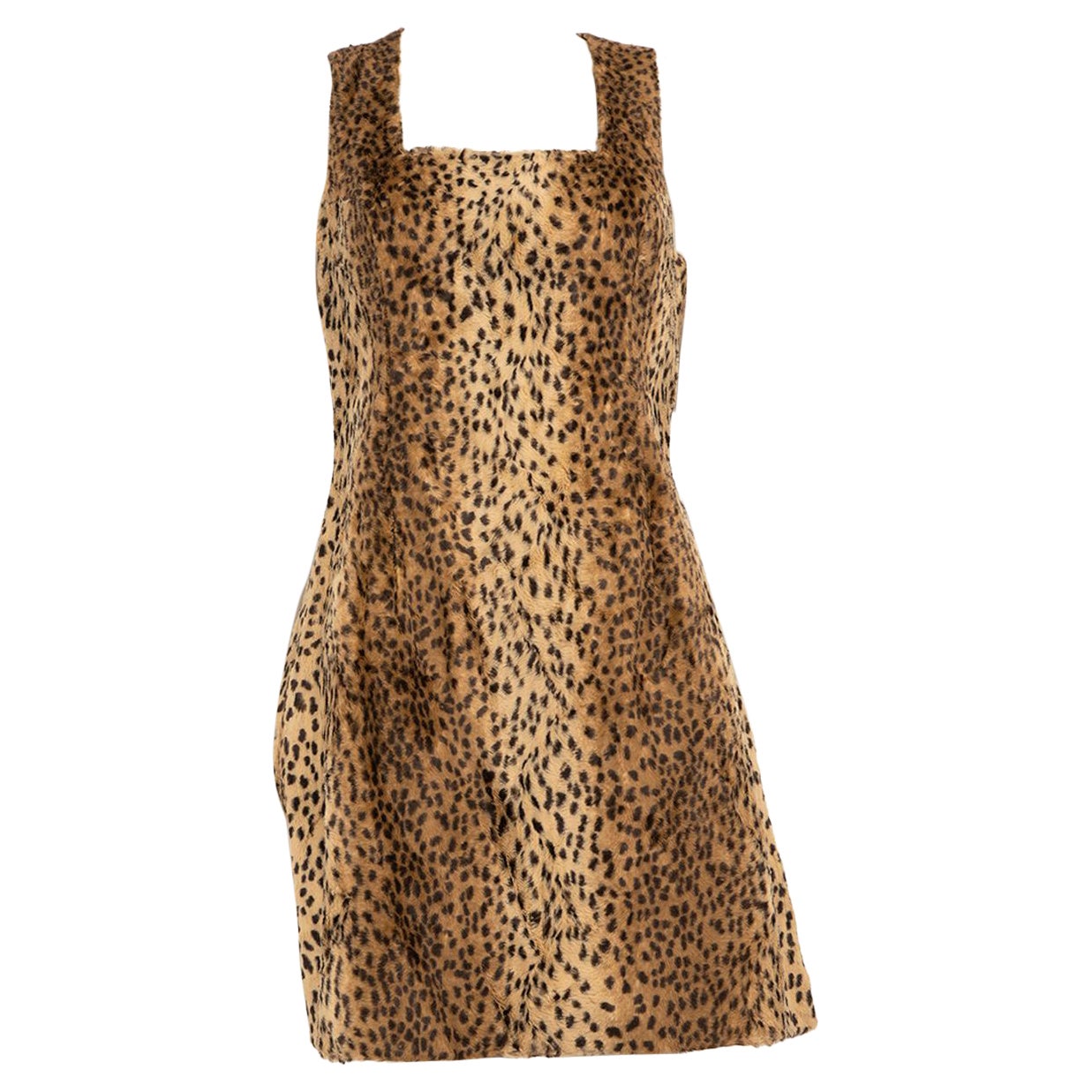 Versace Versus Leopard Print Mini Dress Size L