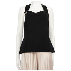 Versace Versus Versace Black Clip Detail Top Size XL