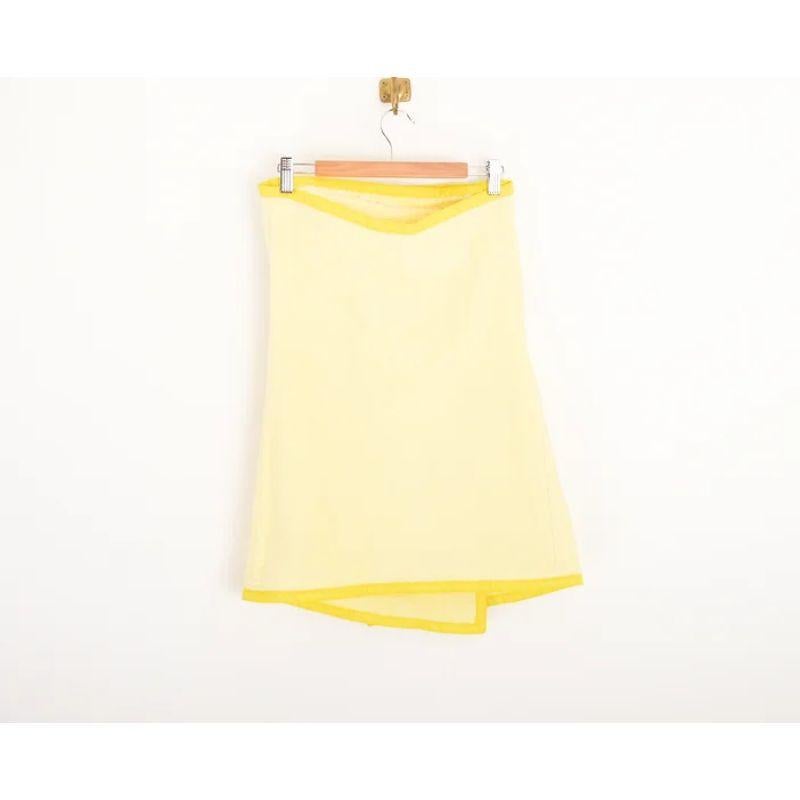 90's Versace Versus Pastel Yellow Terry Cloth Pool Side Cover Up - Beach Dress For Sale 1