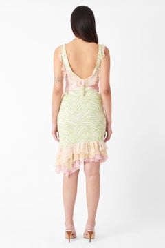 Versace Vintage 1990’s Stars Print Asymmetric Dress