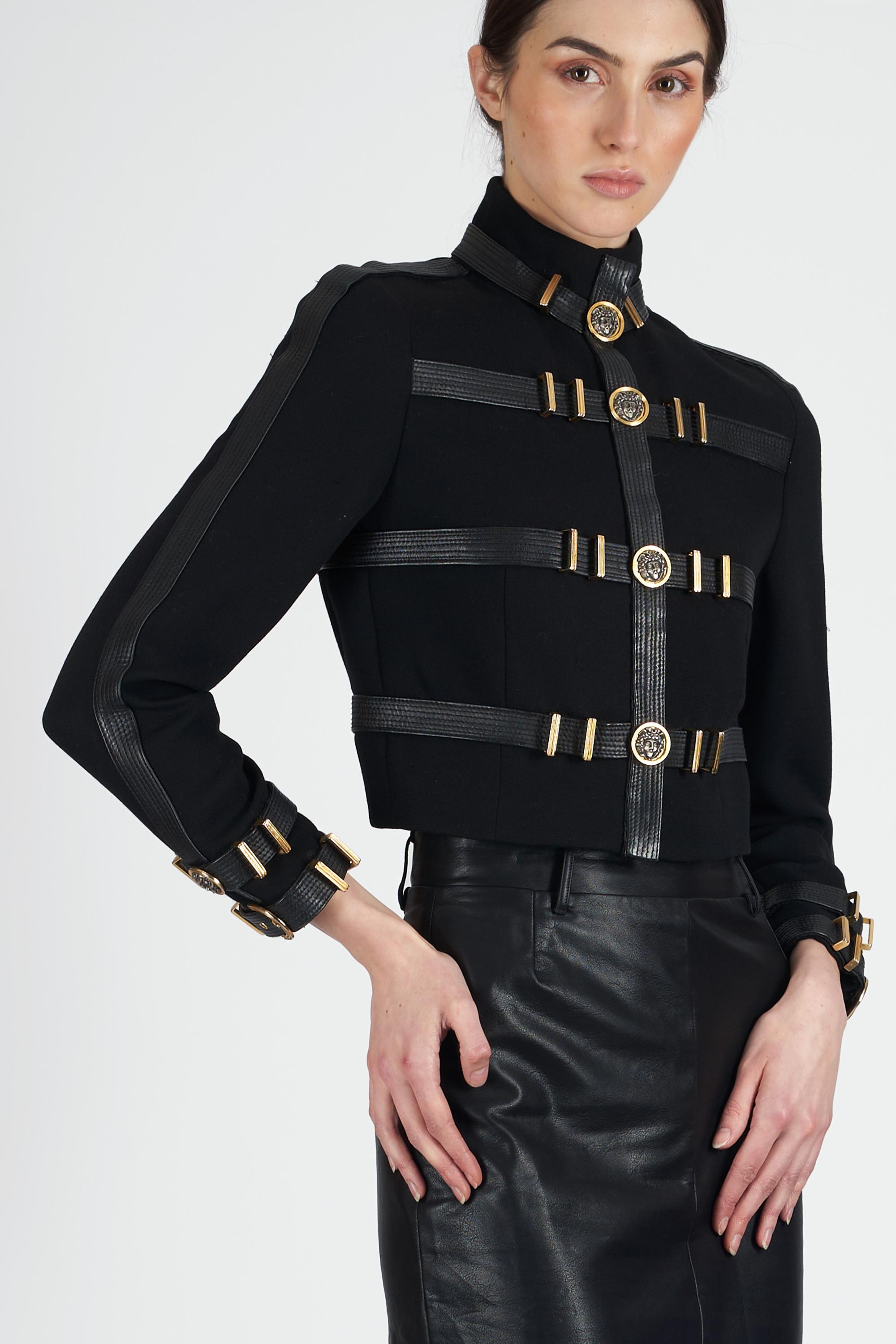 Versace Vintage 1992 Miss S&M Runway Bondage Jacket 1