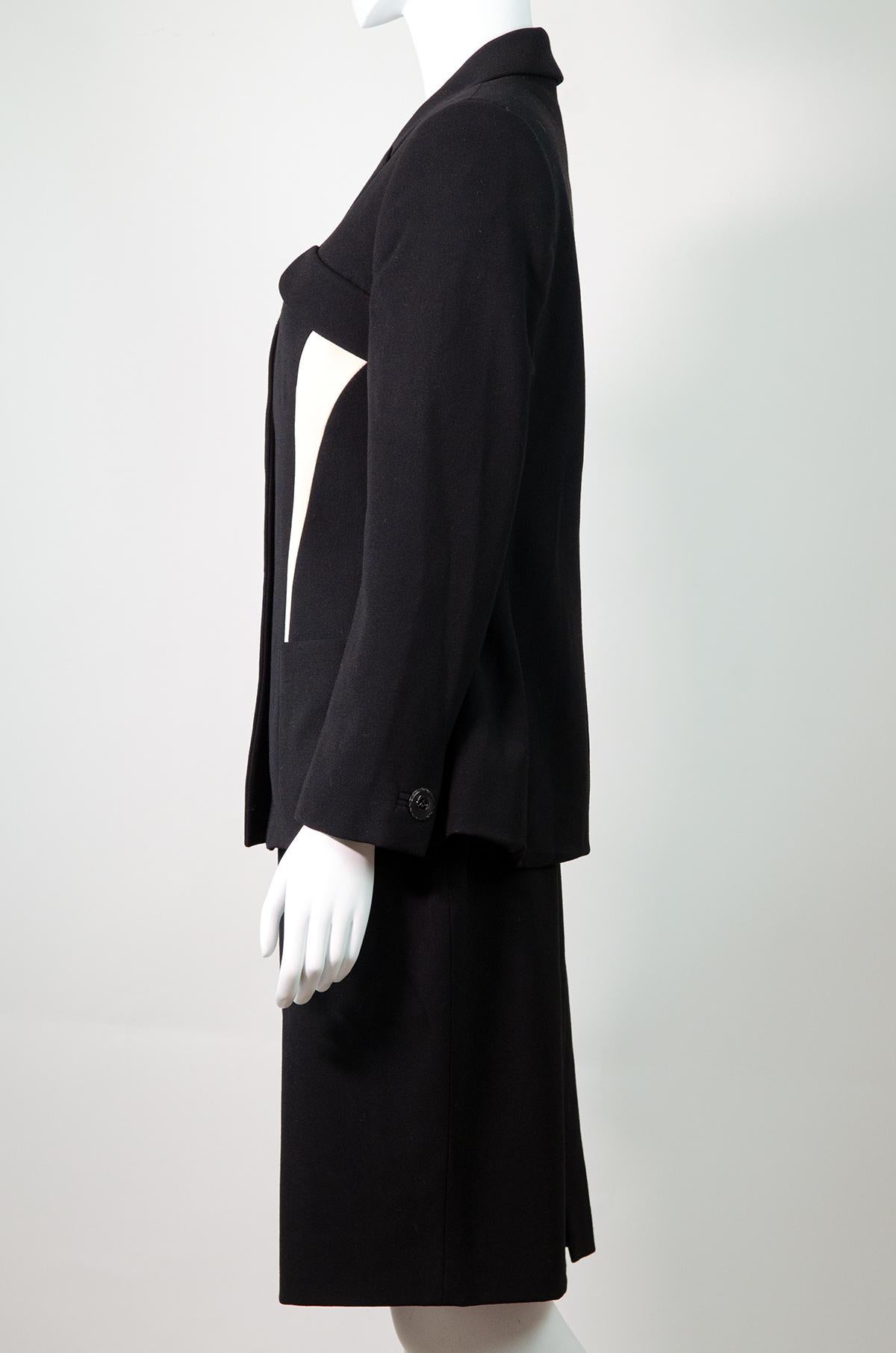 VERSACE Vintage 1997 Tailleur jupe contour Gianni Versace Couture Pour femmes en vente