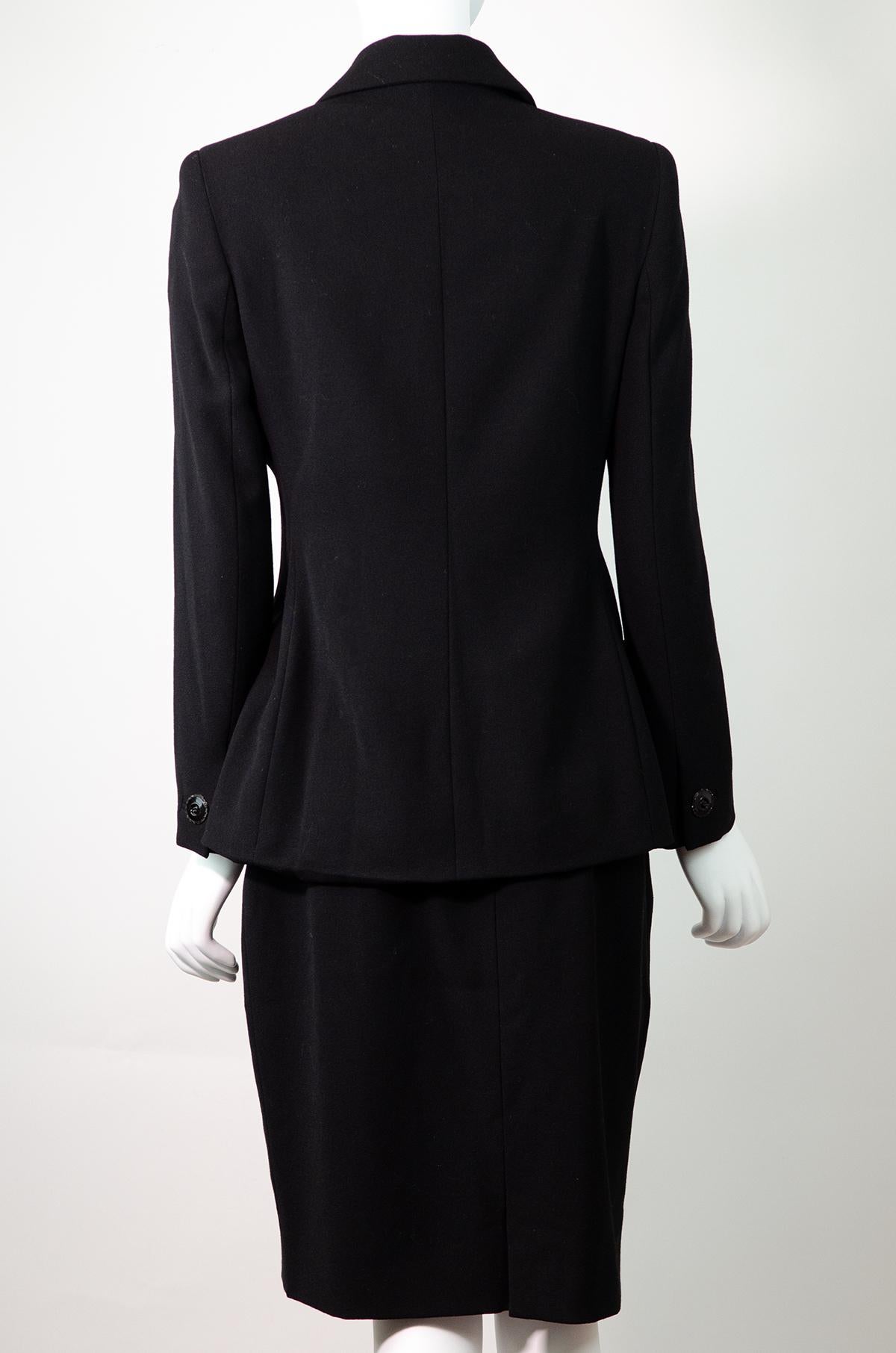 VERSACE Vintage 1997 Tailleur jupe contour Gianni Versace Couture en vente 1