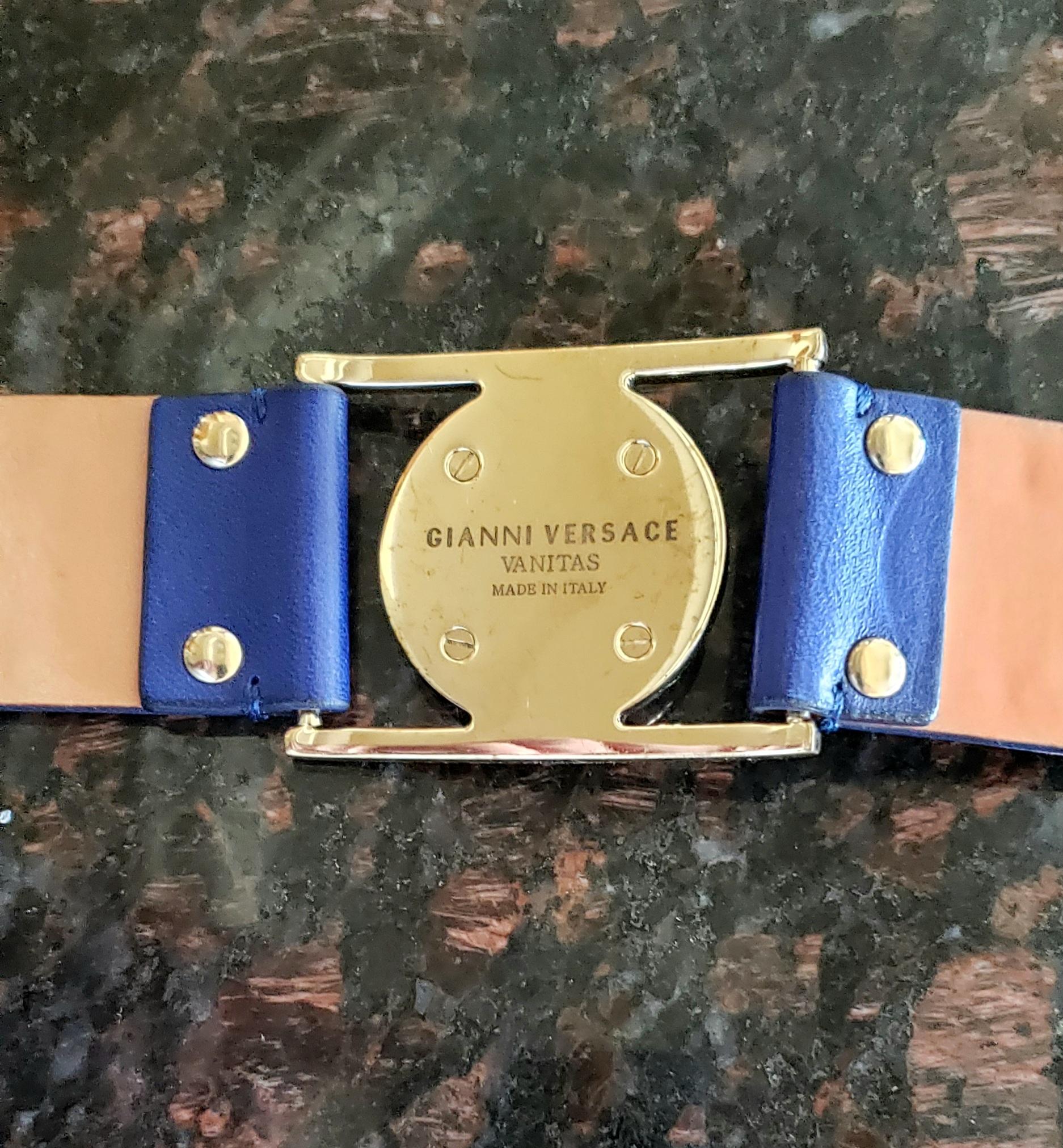 versace studded belt