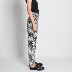 Versace Vintage Checkered Printed Trousers