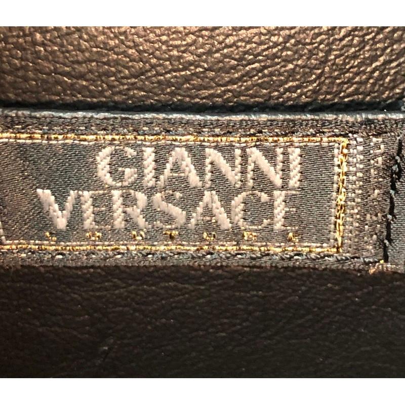 Versace Vintage Convertible Top Handle Bag Leather Mini 4
