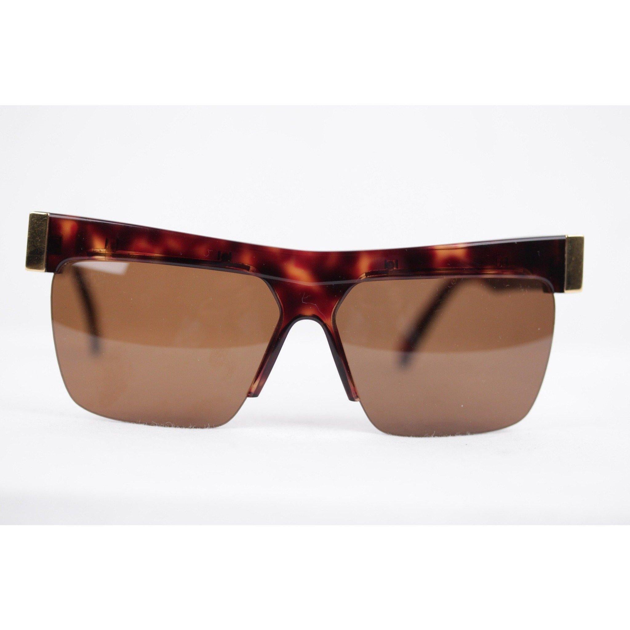 Versace Vintage Gold Brown Unisex Sunglasses Mod. 399 3