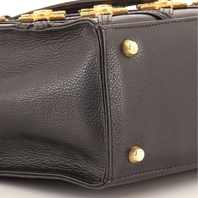 Versace Vintage Medusa Drawsting Umhängetasche verschönert Leder klein 1