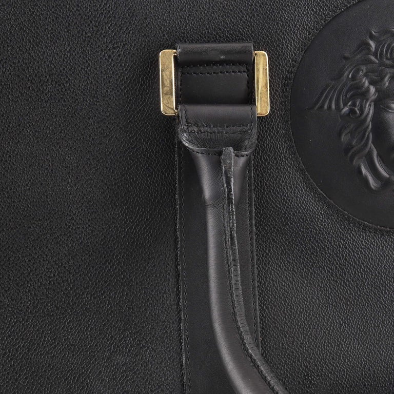 Versace Vintage Medusa Duffle Bag Leather Large at 1stDibs