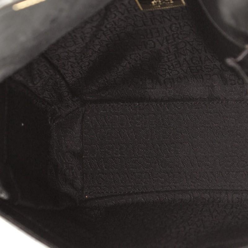 Femenino o masculino Bolso de hombro Versace Vintage Medusa Flip Lock Piel con relieve de cocodrilo