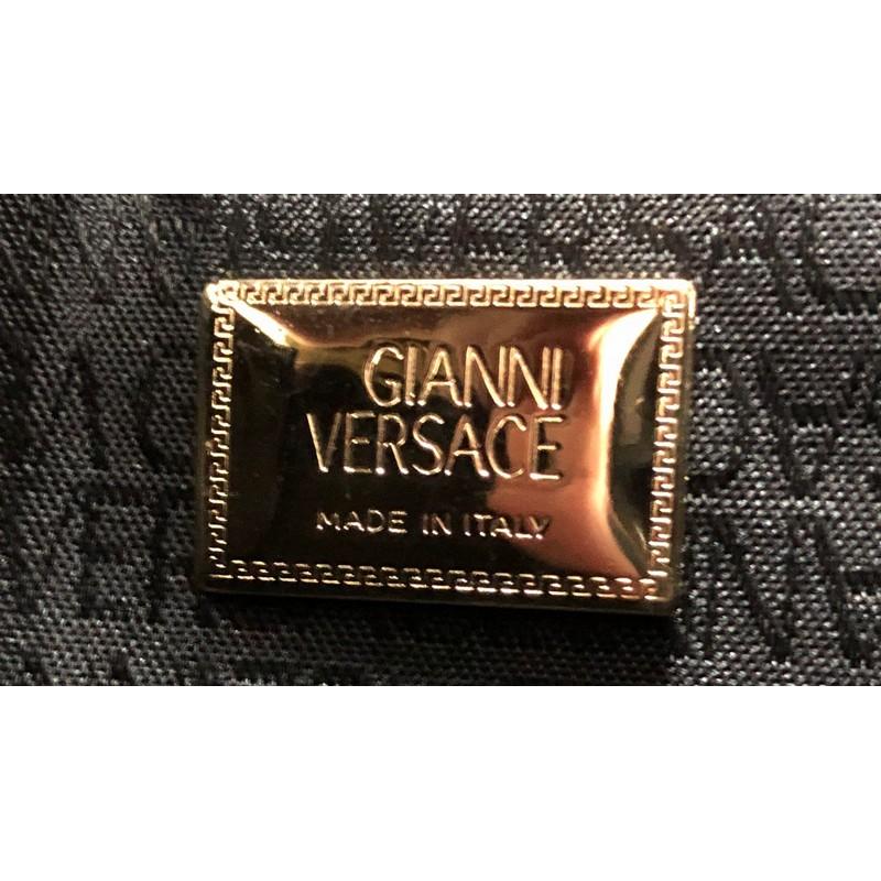 Bolso de hombro Versace Vintage Medusa Flip Lock Piel con relieve de cocodrilo 3