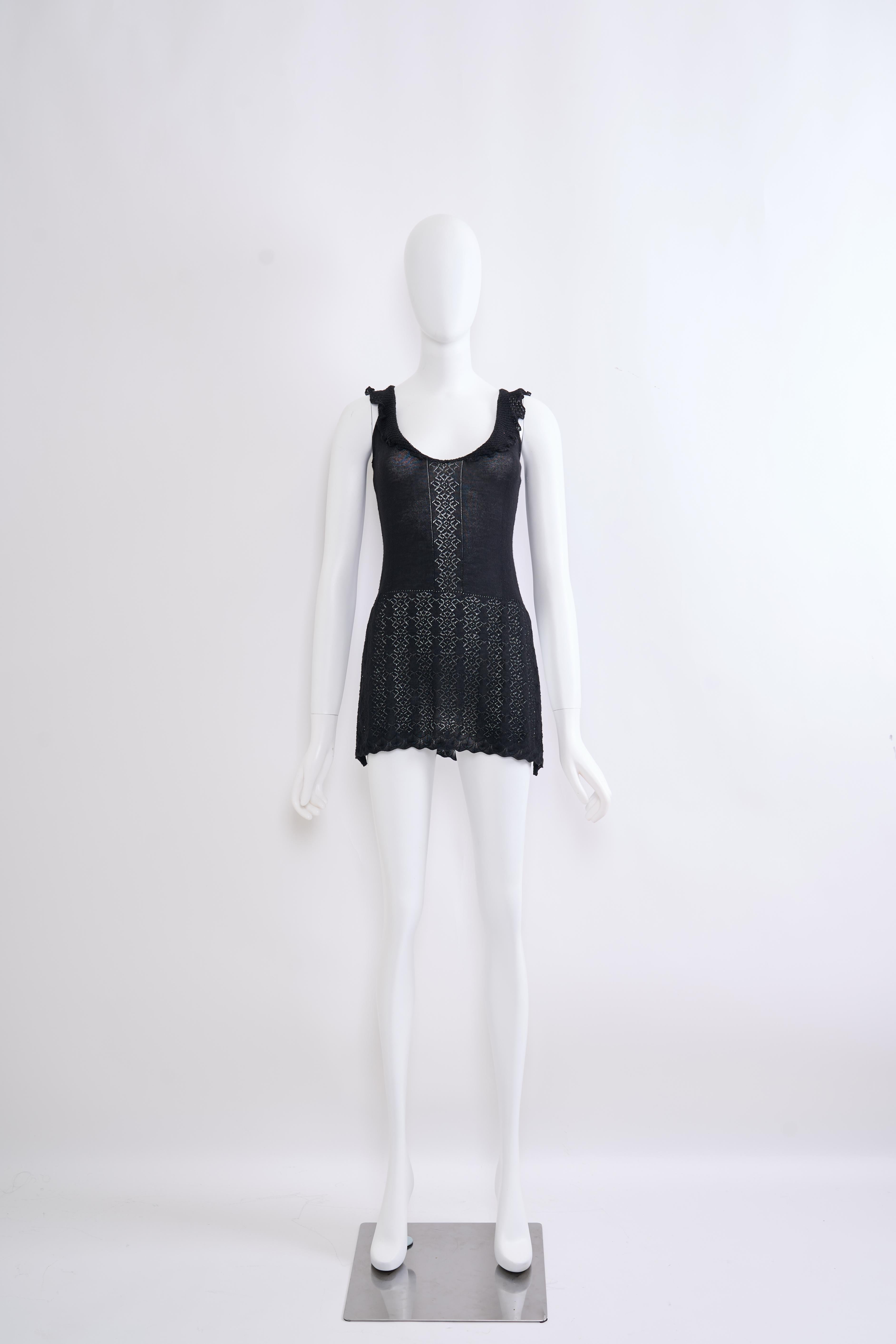 Women's Versace Vintage Tunic Knit Dress For Sale