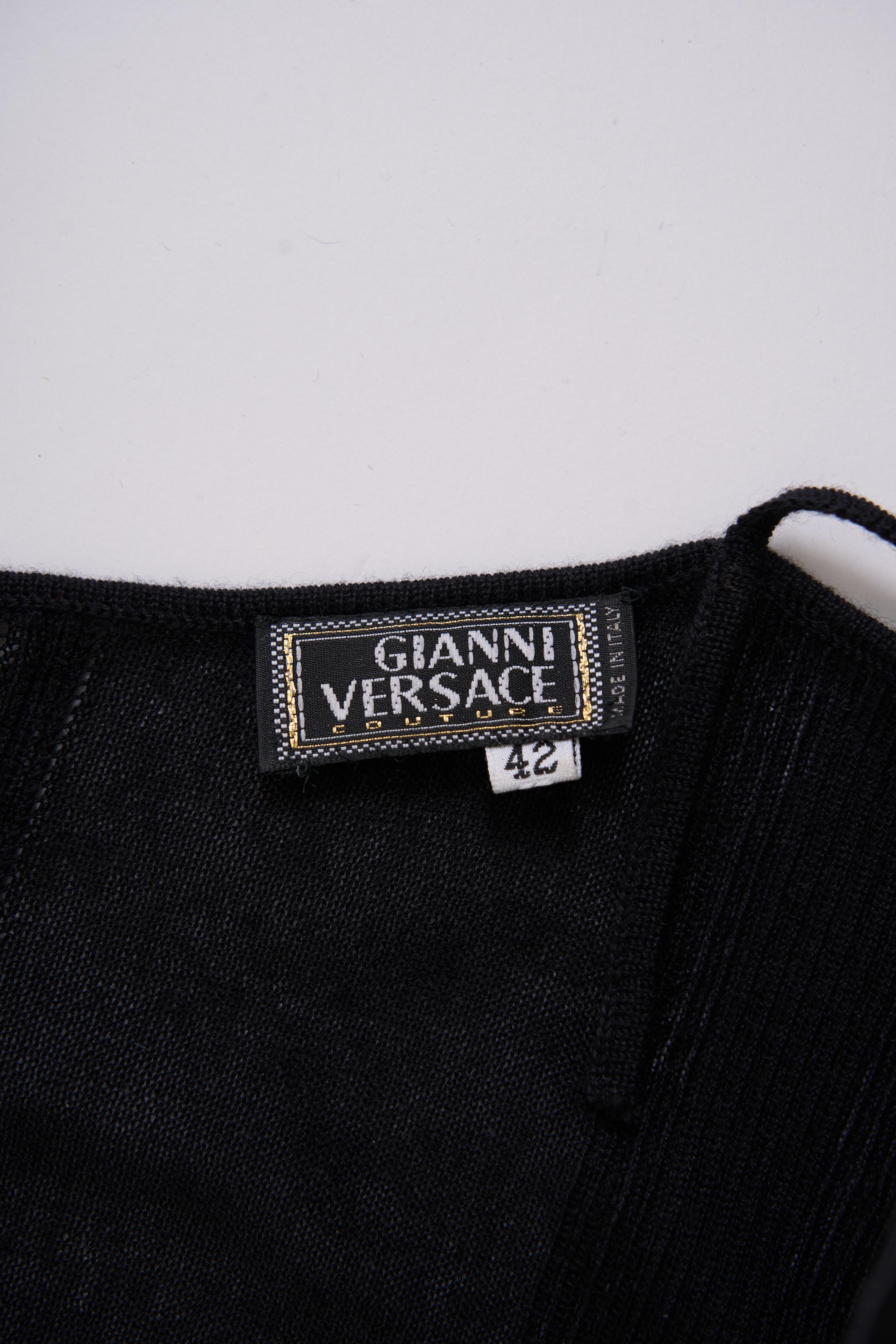 Versace Vintage Tunic Knit Dress For Sale 1