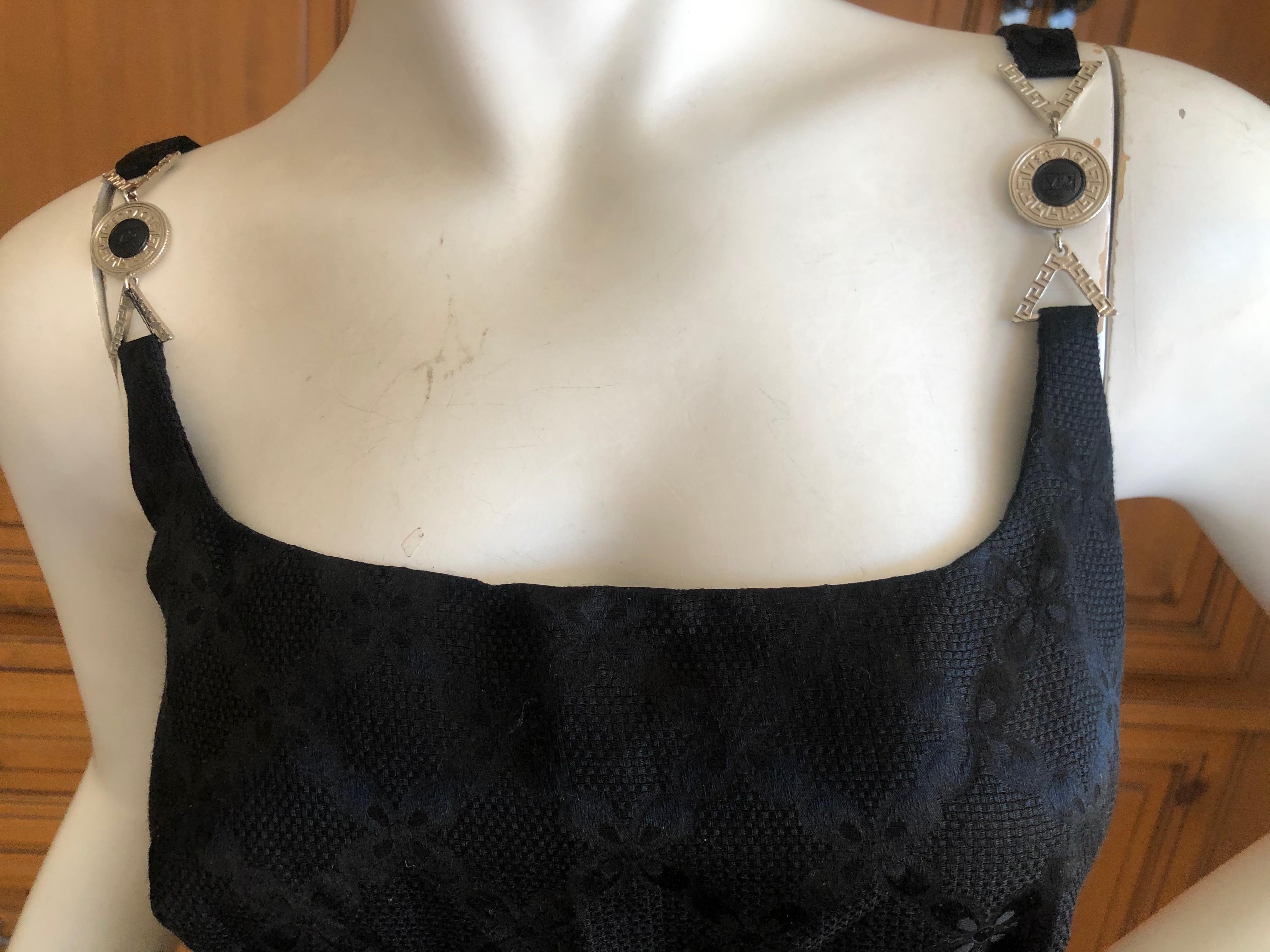 versace vintage black dress
